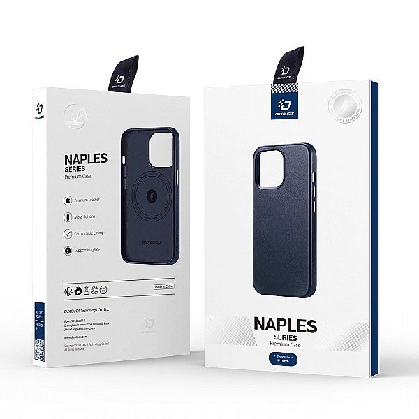 Dux Ducis Naples etui iPhone 14 Pro magnetyczny skórzany pokrowiec Mag