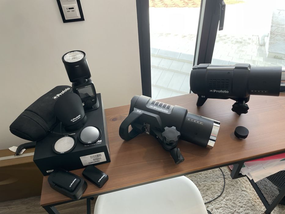 Material Profoto - Flash, Trigger(Profoto D2, connect e modifiers)