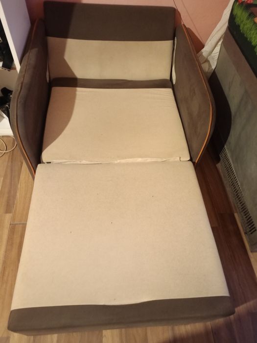Sofa rozkładana , fotel jednoosobowy