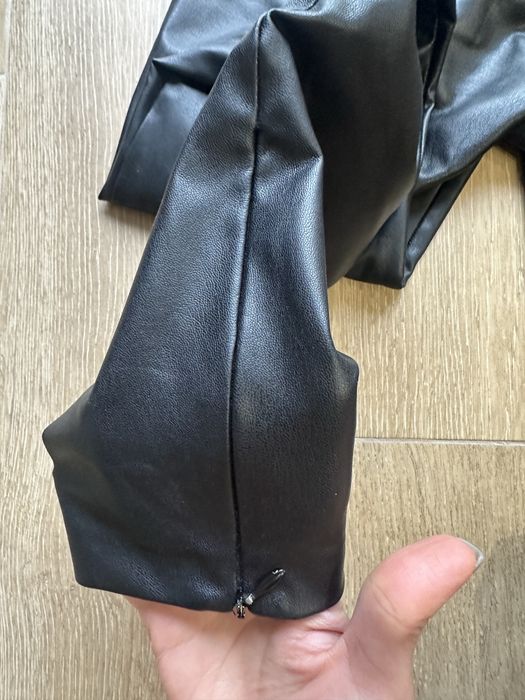 Жіночі шкіряні легінси лосини штани Zara