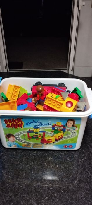 Comboio inteligente/pista brick & fun