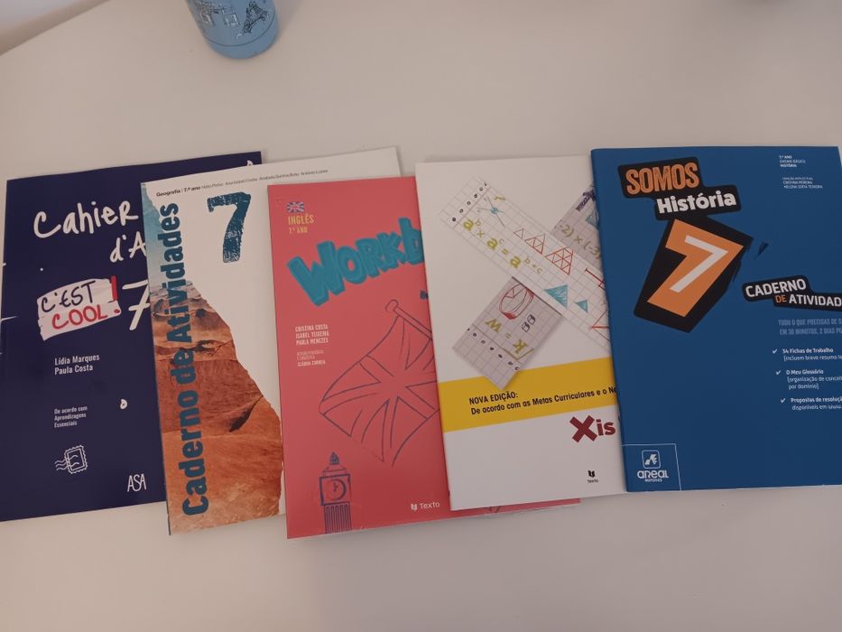 Cadernos de atividades vários anos