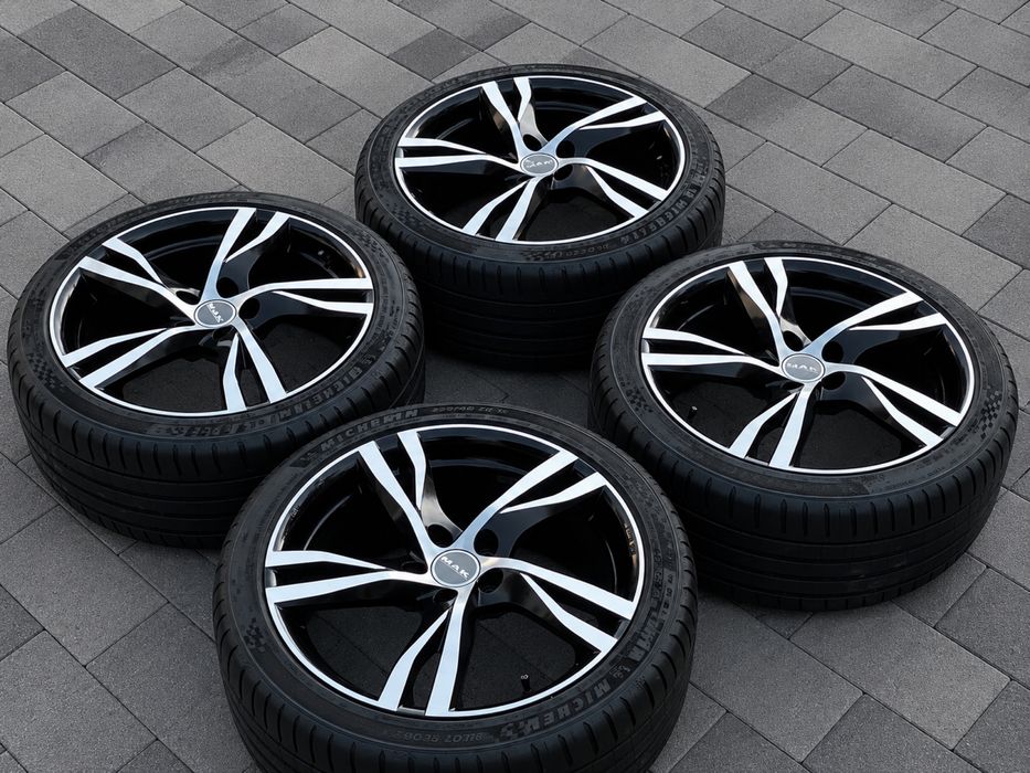 Koła 18 Volvo V60 S60 V70 Ford Focus Mondeo Jagura XF z oponami lato Michelin 235/40 R18 - komplet jak nowy