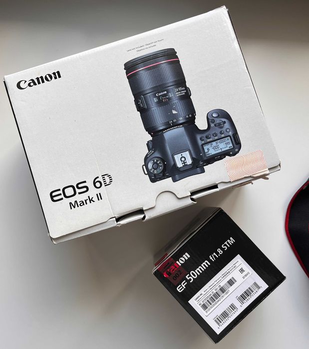 Sprzedam Canon EOS 6D Mark II + Canon EF 50mm f/1.8 STM