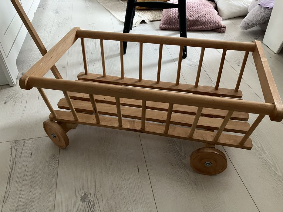 Wózek drabiniasty pchacz drewniany