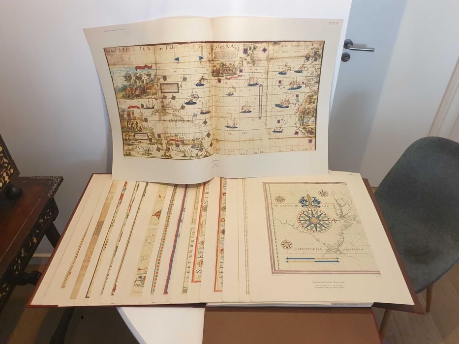 Monumenta Cartographica FAC-SIM 1987 6 Volumes + MAPAS Obra COMPLETA