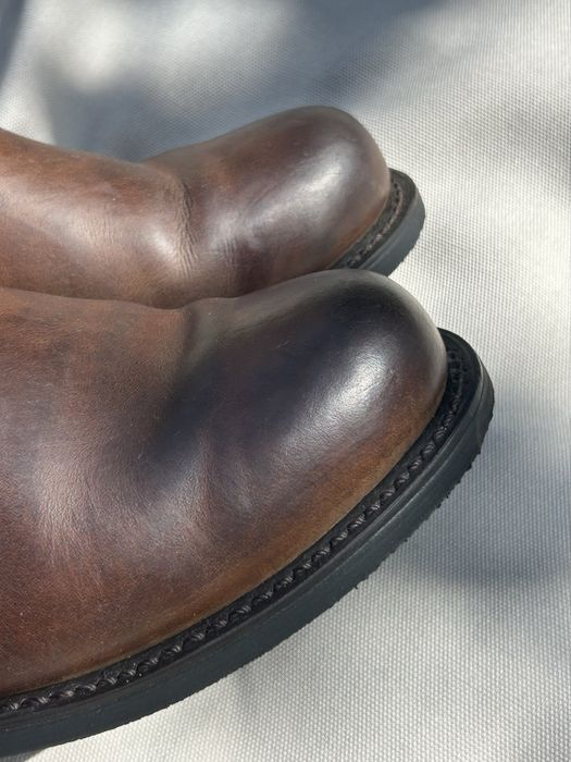 FRYE Engineer 12R 77400 Gaucho Brown Leather Made in USA US 10  26.5cm