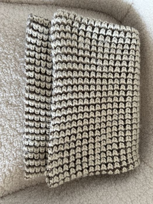 Komin, szal, szalik dwustronny Zara brazowy kremowy