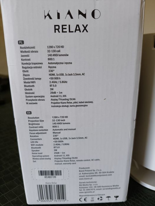 Projektor Kiano Relax