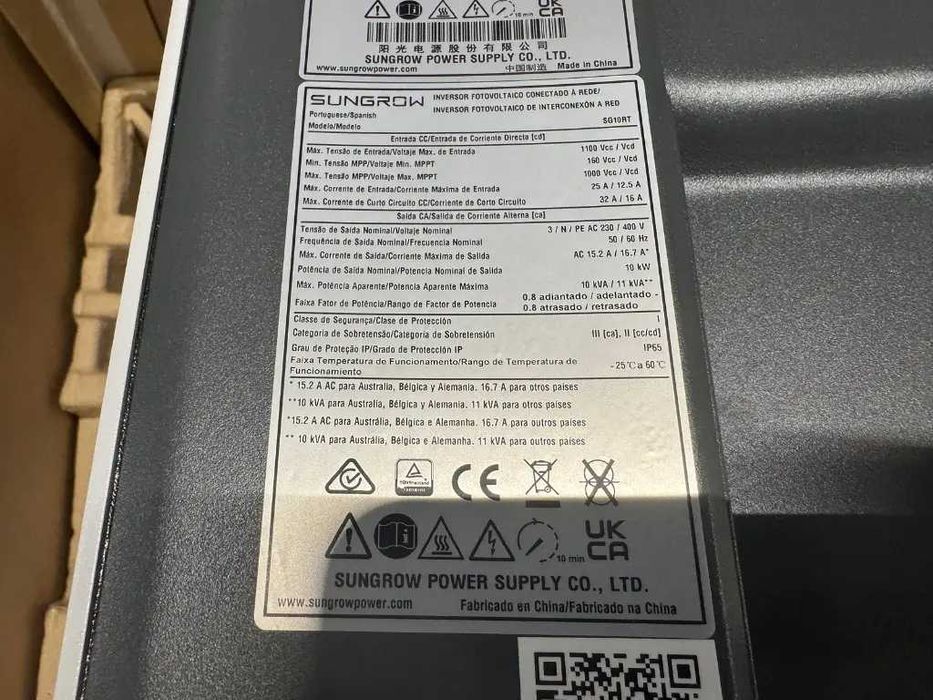 Kit fotovoltaico 10 kw painéis + Inversor NOVO