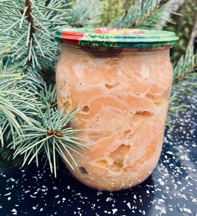 Консерва з червоної риби (лосось, форель)