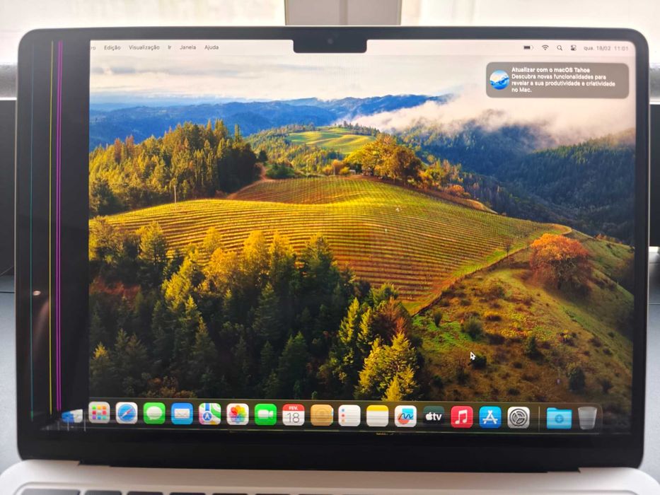 MacBook Air M2 2022 8GB 256GB | Ecrã danificado | Funciona 100%