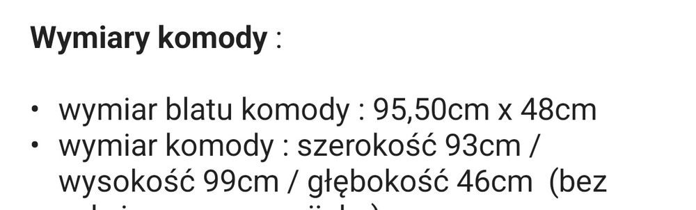 Komoda szafa Meble dziecięce Aruś