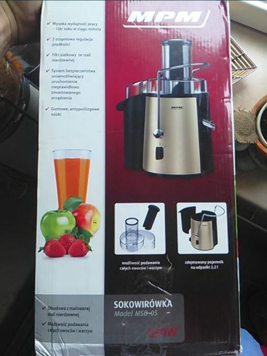 Sokowirówka MPM MSO-05 biała white 850W Super!