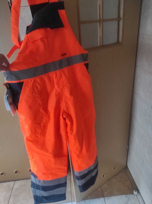 Spodnie Robocze Pomarańczowe Męskie