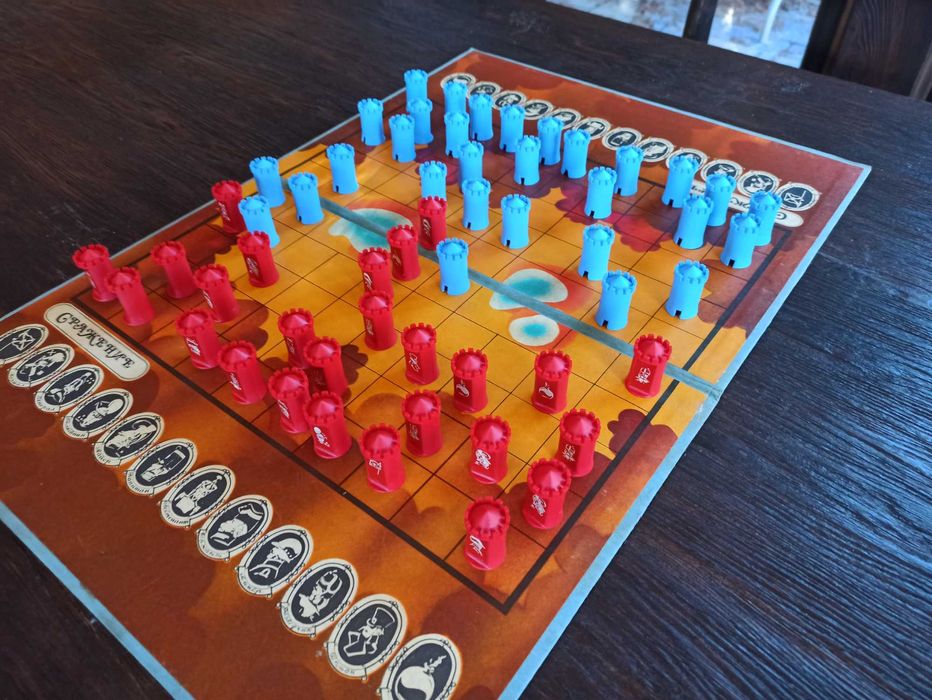 Настольная игра Сражение (Микроприбор, СССР) — полная комплектность.