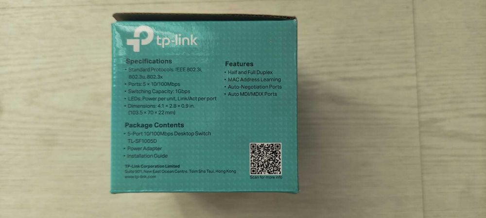 Switch TP-Link TL-SF1005D 5 Portas – Usado