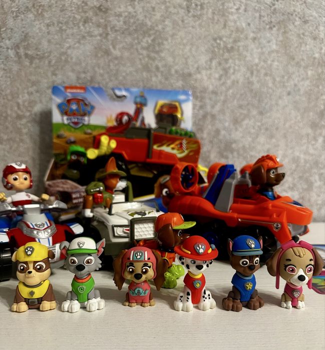 Бумер, Райдер, Зума, Трекер щенячий патруль отригінали