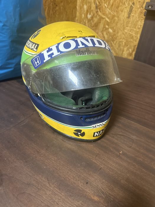 Capacete replica ayrton senna