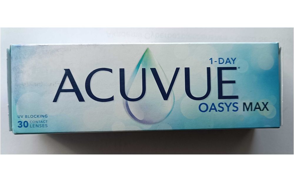 Soczewki Acuvue 1-DAY OASYS MAX -3.25 BC 8.5 do 2029r. 96 szt. + inne