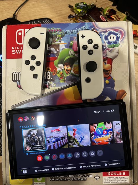 Nintendo switch oled, super mario bros