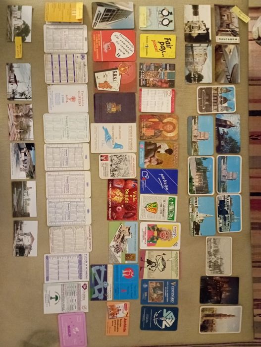 Calendários de bolso