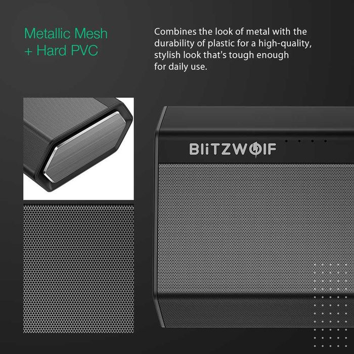 Soundbar BlitzWolf 40W 5200mAh Driver Duplo