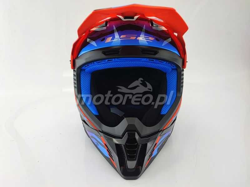 WYPRZEDAŻ Kask LS2 MX708 Fast 2 WASH Red Enduro/Cross /ATV