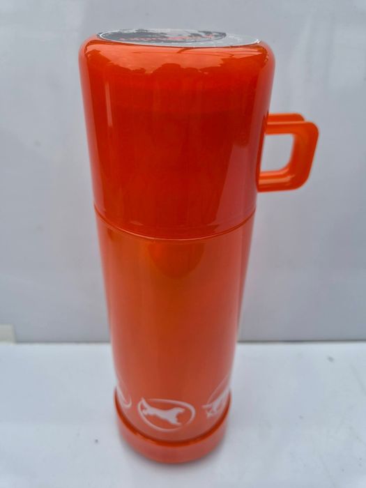 Termos plastikowy ze szklanym wkładem pomarańczowy 0,5 L