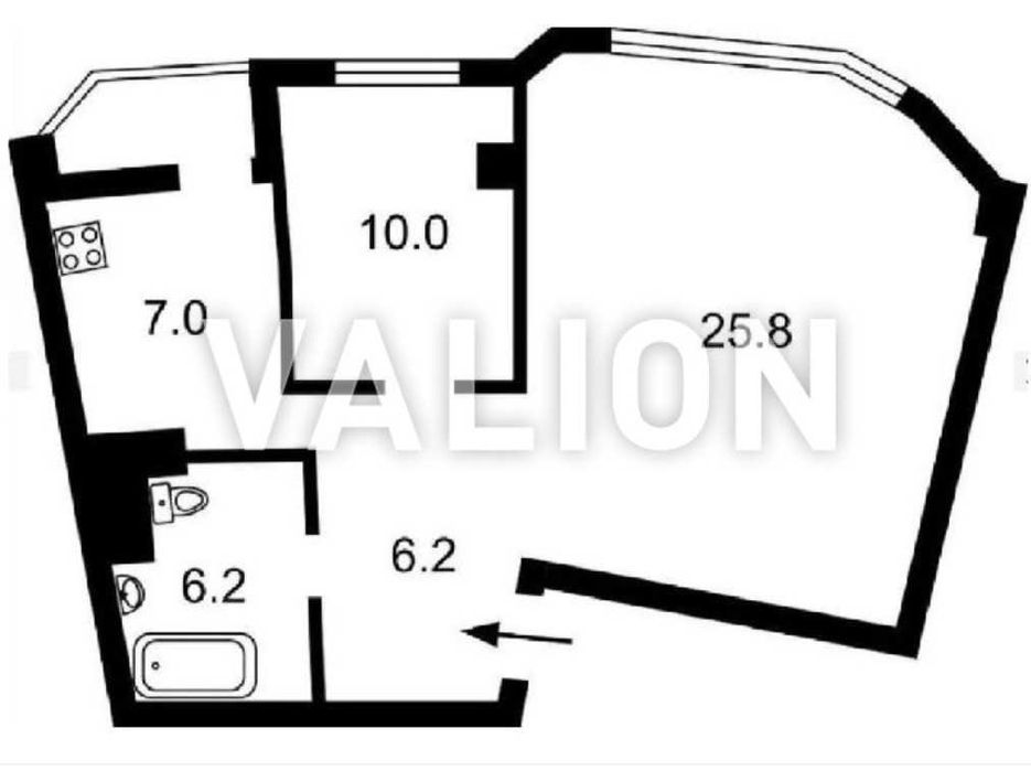 Продаж 2к.кв. вул.Шептицького 10, м. Лівобережна