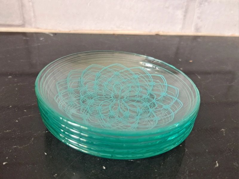 podstawek szklanych skandynawskich prl