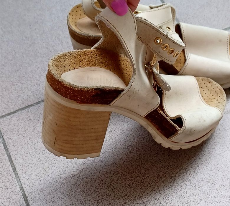 Sandałki skórzane Shellys London 40