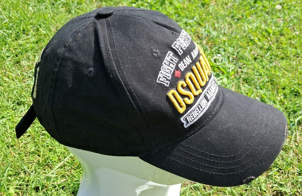 Dsquared2 Fight for Freedom baseball czapka czarna z daszkiem