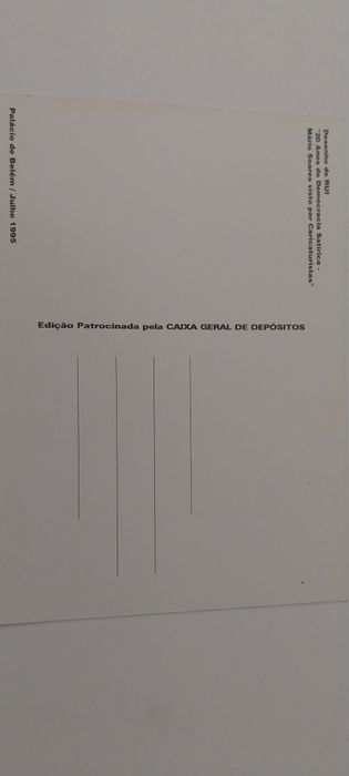 Postal caricatura Mário Soares [NEGOCIÁVEL)
