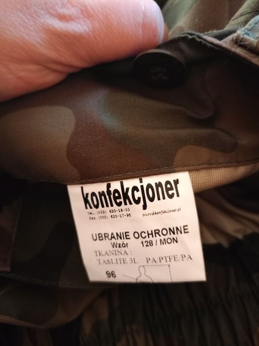 Ubranie ochronne wojskowe wzor128MON