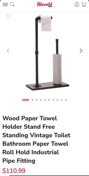 Suporte para wc estilo industrial