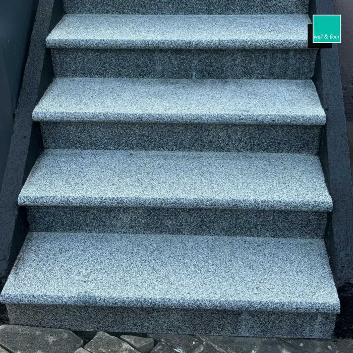 Zestaw Stopnica Podstopień Granitowy Dark Grey G654 New Bullnose Taras