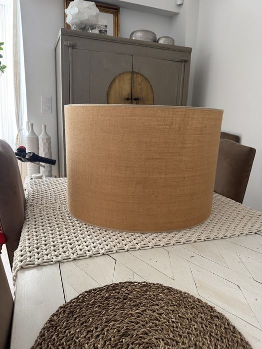 Abajur em linho para sala ou quarto