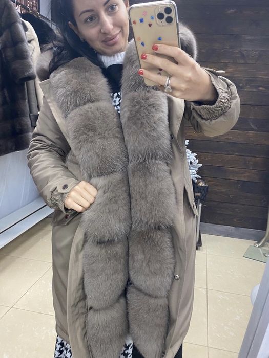 Парка з натуральним песцем М/Л НОВА