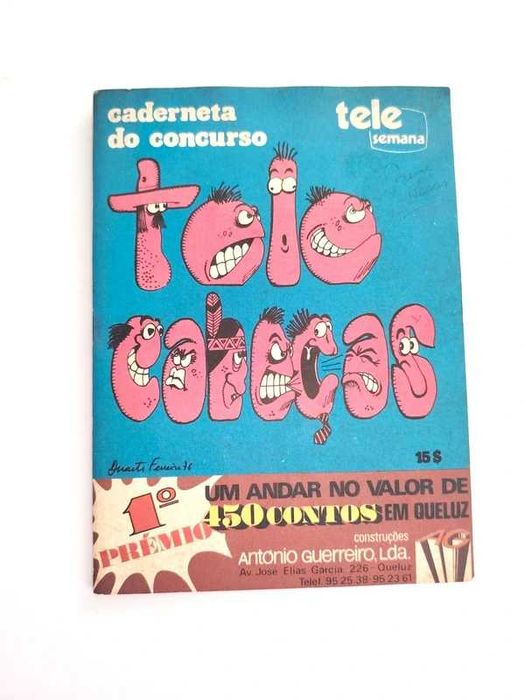 Caderneta do concurso Tele Cabeças - completa