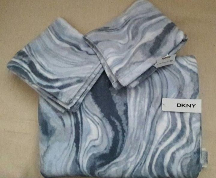 Набор  комплект махровое   велюровое полотенце   dkny
