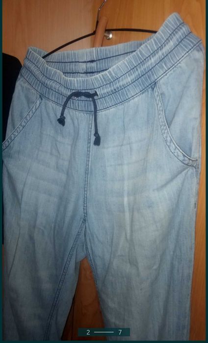 H&M nowa koszulka + jeansy miekkue wygidne dokem gumka  wzr 158-170