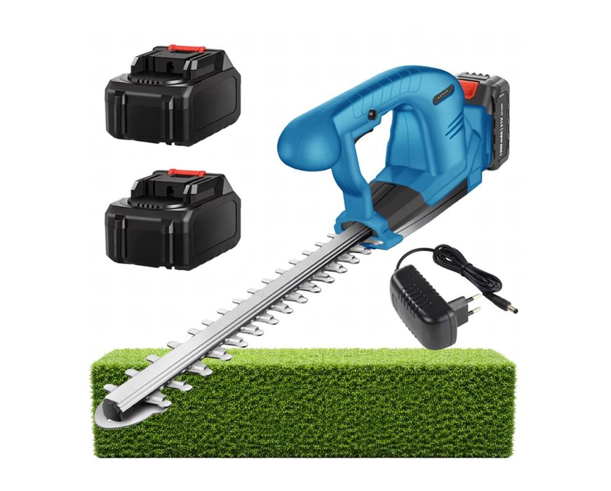 Nożyce Do Żywopłotu Akumulatorowe Do Krzewów 21V 2x Aku Mocne Ogrodowe