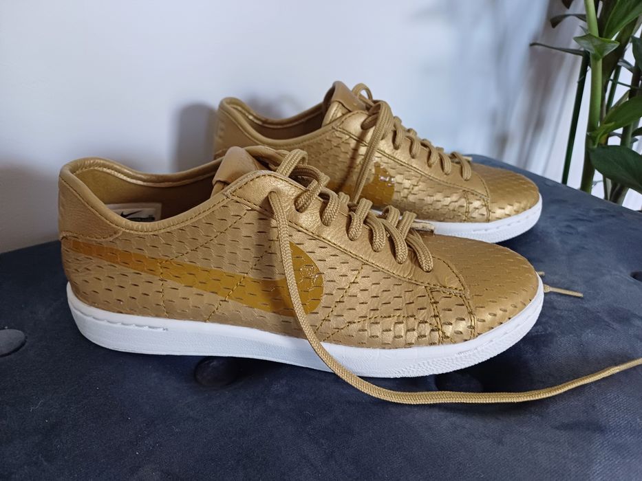 Buty Nike Classic Ultra premium metalic Gold Flat rozmiar 38 sneakersy