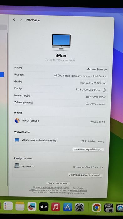 Apple iMac Retina 4K 2019
