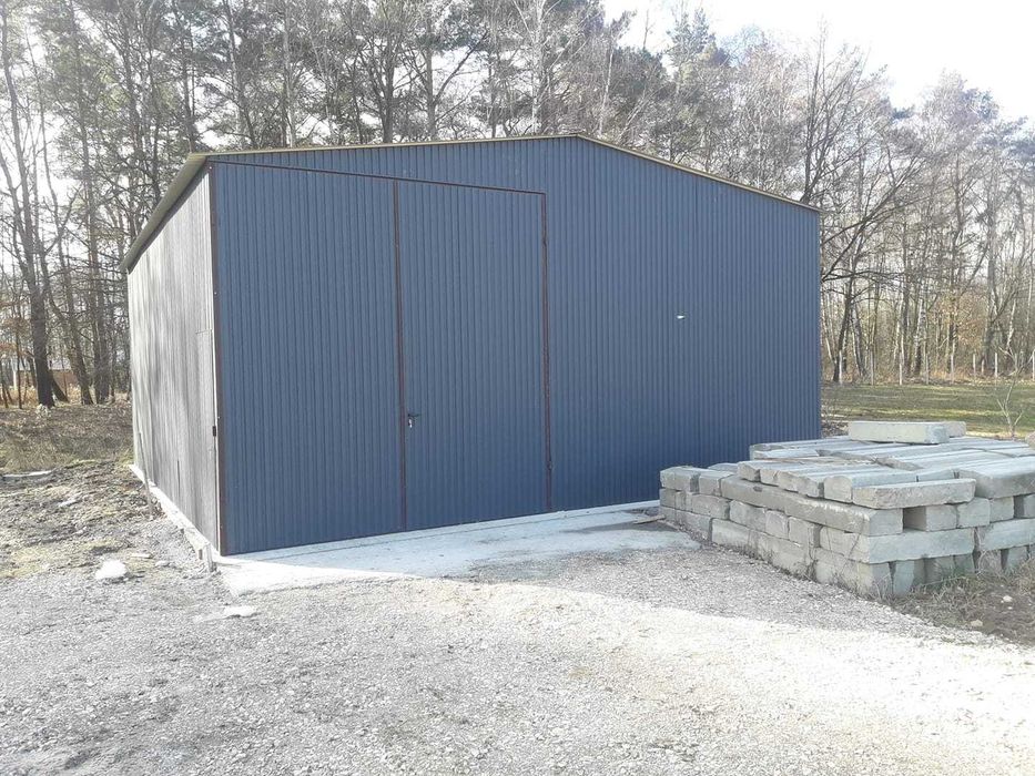 GARAŻ BLASZANY Grafit – Konstrukcja - Magazyn - Hala - GRZYWSTAL*