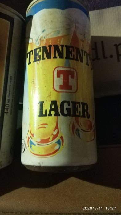 Anos 80 latas de bebida Escócia