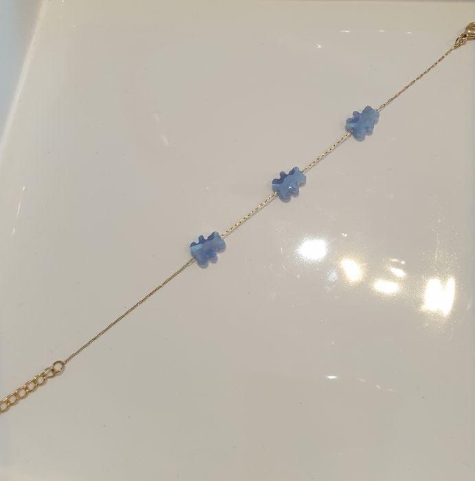 Nowa bransoletka Moonriver misie stal chirurgiczna