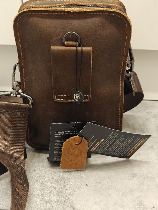 Skórzana saszeta męska