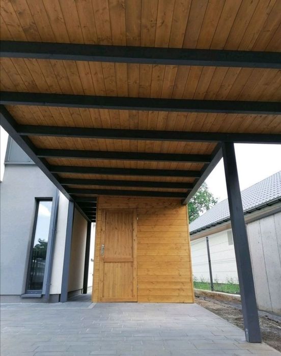Wiata, carport, garaż, miejsce parkingowe, zadaszenie samochodu.